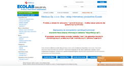 Desktop Screenshot of ecolab-sklep.pl